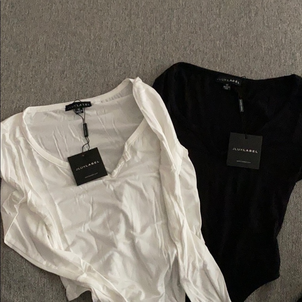 Black & Ivory JLUXLABEL Astra Essential Bodysuit